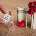 Personalized gift for girlfriend or boyfriend Tiny Message in a Bottle Love Greeting card Funny Valentine card Boyfriend gift