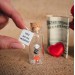 Personalized gift for girlfriend or boyfriend Tiny Message in a Bottle Love Greeting card Funny Valentine card Boyfriend gift