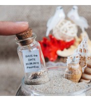Save the date Beach wedding favors Wedding keepsake Save the date bottle Nautical wedding favors Beach in a bottle Invitations SET OF 10