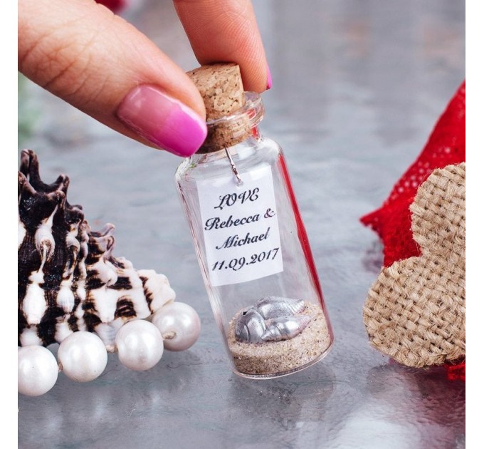 Save the date Beach wedding favors Wedding keepsake Save the date bottle Nautical wedding favors Beach in a bottle Invitations SET OF 10