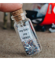 Fathers day gift, Dad Gift from son, Gift for Grandfather, Police Officer Gift, Fathers Day gift from Daughter, Message in Bottle