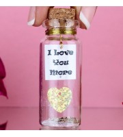I love you more, Message in a Bottle, Gift for Boyfriend, Girlfriend gift, Mature,  Anniversary gift for her, Special gift for him, Wish jar