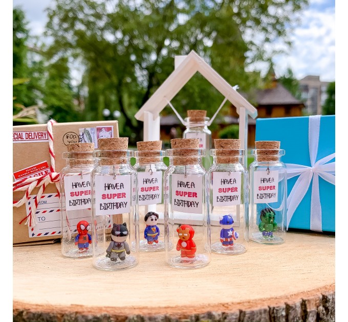 Birthday Present Best Friend 30th Marvel Gift For Him Miniature Superhero In A Bottle Avengers Gift For Boyfriend Happy Birthday