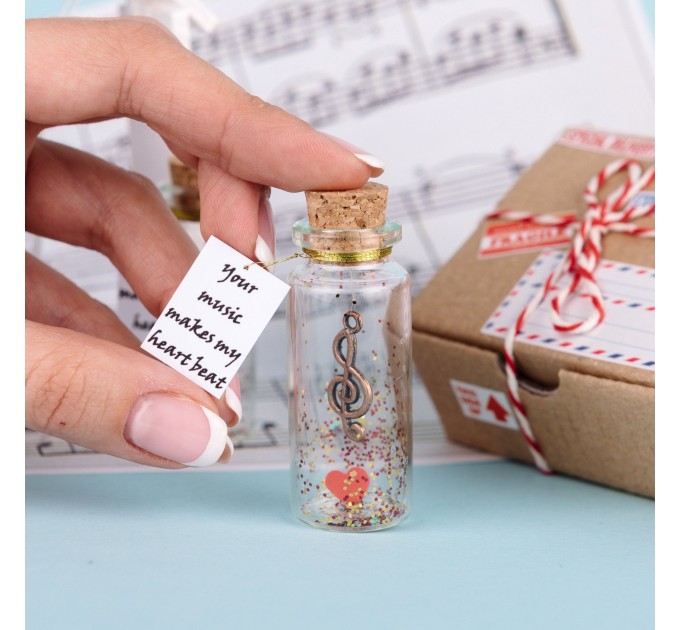 Wish jar, Musician gift for him, Personalized Gift for husband, gift for boyfriend, Alto clef, Gratitude jar, Musician gift