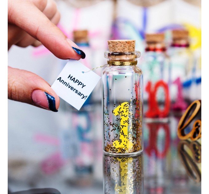 3rd anniversary gift for husband, wedding anniversary for wife, wish jar, 1st anniversary, message in a bottle, inexpensive gift for him