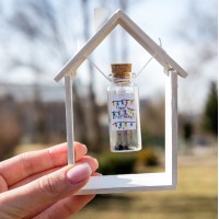 Happy Birthday Decorative Bottle, Stranger Things Inspired Funny Birthday Gift for Best Friend, Boyfriend Or Girlfriend Miniature Wish Jar