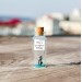 Cute Anniversary Photo Gift For Girlfriend | Custom Message in a Bottle with Miniature Grey Cat | Small gift for boyfriend
