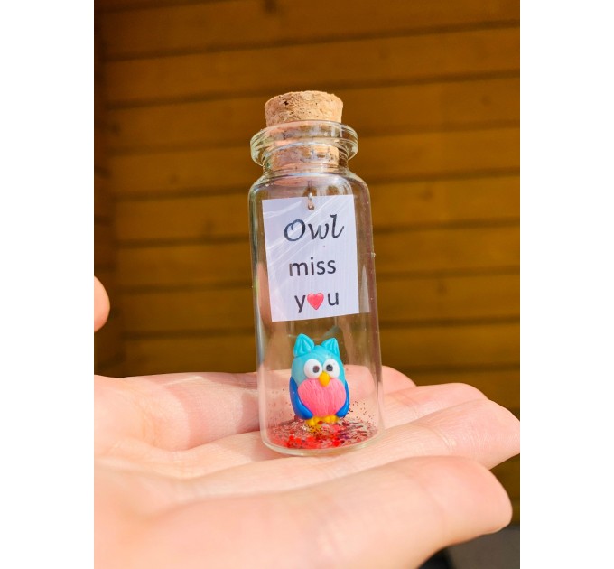 Cute gift for husband wife cheap gift for loved ones love wish jar cheap anniversary gift for girlfriend or boyfriend funny kawaii owl