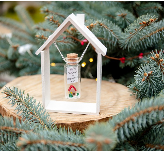 New Home Christmas Gift First Home Christmas Present Cute Housewarming Gift New Homeowner Keepsake Wish Jar Forever Figurines