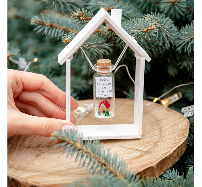 New Home Christmas Gift First Home Christmas Present Cute Housewarming Gift New Homeowner Keepsake Wish Jar Forever Figurines