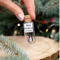 Penguin Christmas gift for her Secret santa gift for women Merry Christmas wish jar Penguin lovers gift