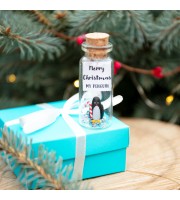 Penguin Christmas gift for her Secret santa gift for women Merry Christmas wish jar Penguin lovers gift