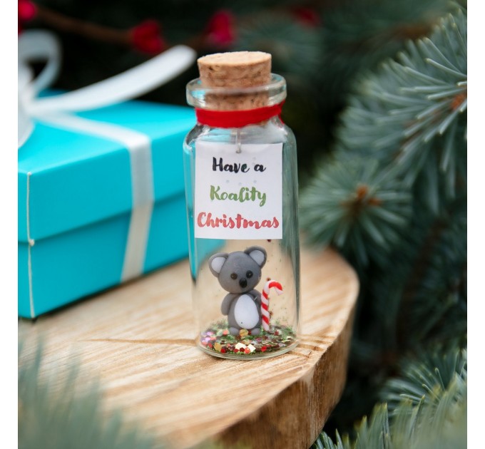 Funny koala gift Cute Christmas gift for friend Small boyfriend gift Holiday gift idea Animal gift Sweet gift for him Fun present