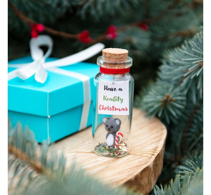 Funny koala gift Cute Christmas gift for friend Small boyfriend gift Holiday gift idea Animal gift Sweet gift for him Fun present