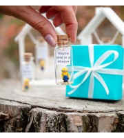 Funny boyfriend gift Cute gift for girlfriend You're one in a Minion Present for her Miniature gift for him Cartoon lover