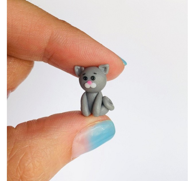 Cute gift ideas for her Cat lover gift Miniature cat figurine Cute gift for girlfriend Cat owner gift Cat gift for boyfriend