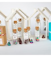 Funny Anniversary Gift Poop Emoji Boyfriend Gift Gag Anniversary Husband Wish Jar Humor Girlfriend Message in Bottle Funny present for wife