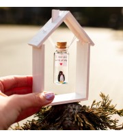 I love you gift for girlfriend Anniversary gift for boyfriend Miniature penguin Small gift for wife Personalized gift for husband