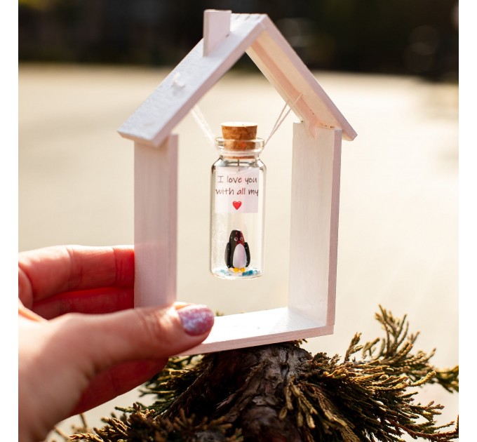 Penguin Gift for Valentine Cute Kawaii Anniversary Gift for Husband or Wife, Boyfriend or Girlfriend I love you present for her, daughter, sister niece Arctic Animals