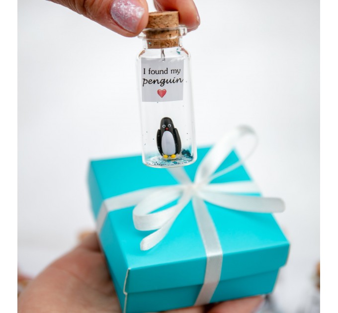 Penguin Gift for Valentine Cute Kawaii Anniversary Gift for Husband or Wife, Boyfriend or Girlfriend I love you present for her, daughter, sister niece Arctic Animals