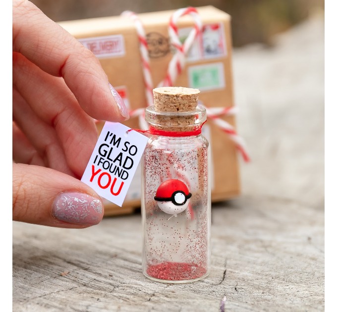 Pokemon gift for boyfriend or girlfriend Valentines Day Present for Him or Her Cute stuff My best catch Pikachu Wish jar