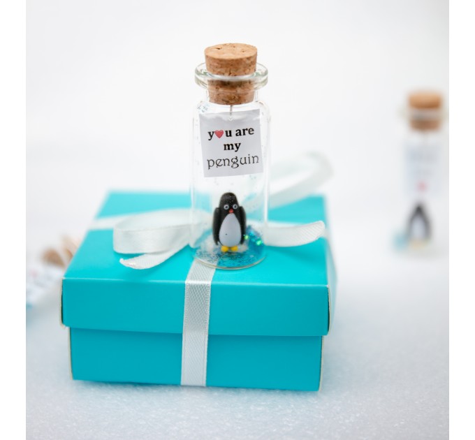 Penguin Gift for Valentine Cute Kawaii Anniversary Gift for Husband or Wife, Boyfriend or Girlfriend I love you present for her, daughter, sister niece Arctic Animals