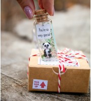 Cute wife gift Panda bear gift for wife Small present for wife from husband Panda gifts to my wife Funny for best wife Collectibles panda