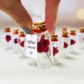 Quinceanera invitations, Personalized guest gifts for Party, Mis Quince Souvenirs, Rose in a Bottle, Sweet 16 Favors, Bulk party keepsake