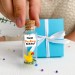 Mini gift box with little duck for Anniversary, Personalized soulmate gift, Miniature Rubber Duck, BFF Birthday Gift For Her Girlfriend Gift