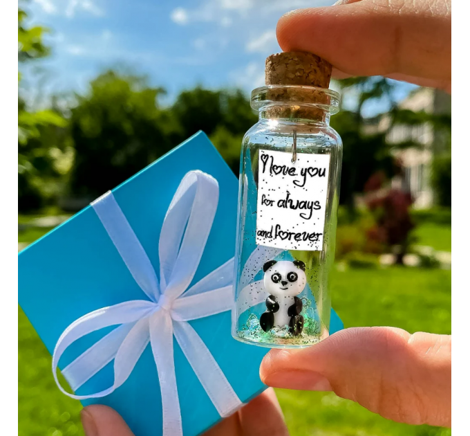 Cute Panda Gift for Mom I Love You For Always and Forever Romantic Anniversary Presents for Her Meaningful Idea for Daughter Sister Niece