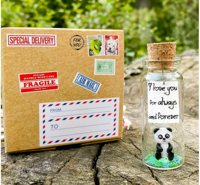 Cute Panda Gift for Mom I Love You For Always and Forever Romantic Anniversary Presents for Her Meaningful Idea for Daughter Sister Niece