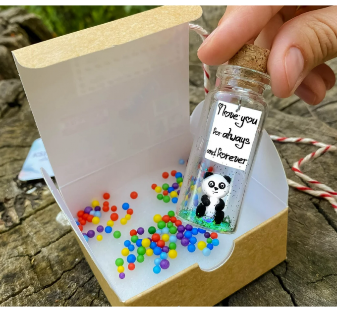 Cute Panda Gift for Mom I Love You For Always and Forever Romantic Anniversary Presents for Her Meaningful Idea for Daughter Sister Niece