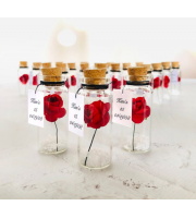 15 birthday favors for guests, Set of 10 roses in jars for quince party, wholesale quinceanera favors, bulk party favors for quinces