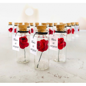 Quinceanera party favor, beauty and beast guest gifts, sweet 16 favours enchanted rose, sweet sixteen souvenirs, personalized quince favors