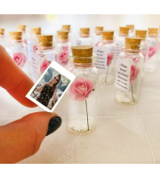 15 birthday favors for guests, Set of 10 roses in jars for quince party, wholesale quinceanera favors, bulk party favors for quinces