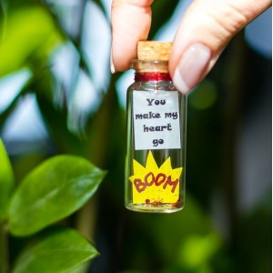 You make my heart go boom, Funny Anniversary Gift for girlfriend, Gift for boyfriend Gift for her, Gift for him, Valentines Day gift