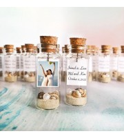 Wedding Favors for Guests 10pcs, Beach Theme Wedding Favors Thank You, Personalized Message in a Bottle, Destination Wedding Favors