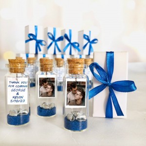 Wedding Favors for Guests 10pcs, Beach Theme Wedding Favors Thank You, Personalized Message in a Bottle, Destination Wedding Favors