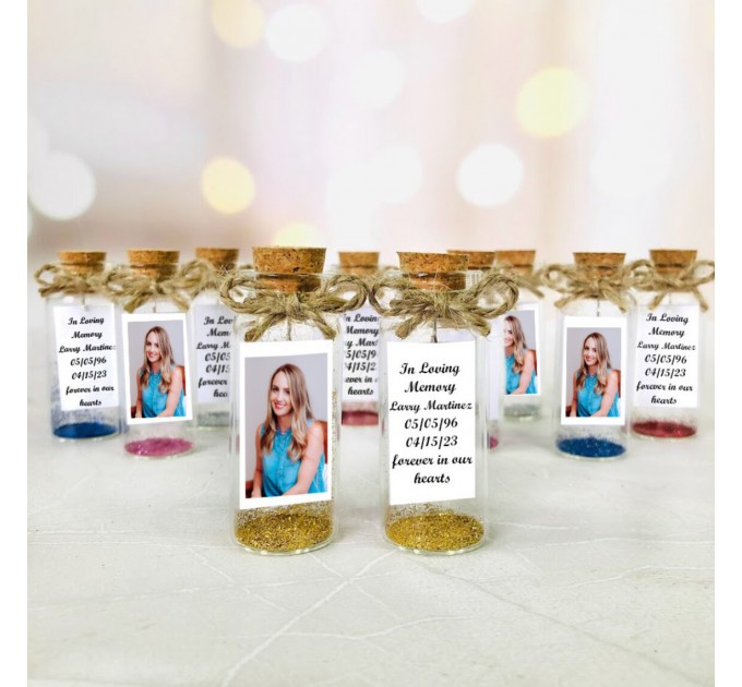 Dad loss memorial gift for funeral, Personalized funeral party favors, Small take away gifts in bulk, bulk memorial gifts with photo