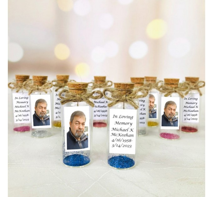 Dad loss memorial gift for funeral, Personalized funeral party favors, Small take away gifts in bulk, bulk memorial gifts with photo