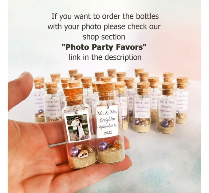 Soon to be mr mrs Engagement Party Favors with Photo, Tropical engagement guest gift, Personalized we're tying the knot favors