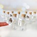 She said yes message in a bottle, personalized rose in bottle favors, engagement favors with photo, bulk thank you favors for couples shower