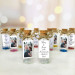 50th wedding favors, Rustic anniversary party keepsake, small party gifts for gold anniversary, Message in a bottle with photo and glitter