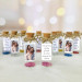 50th wedding favors, Rustic anniversary party keepsake, small party gifts for gold anniversary, Message in a bottle with photo and glitter