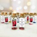 50th wedding favors, Rustic anniversary party keepsake, small party gifts for gold anniversary, Message in a bottle with photo and glitter