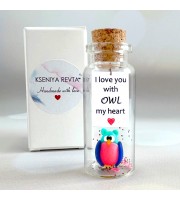 Funny Owl Gift For Boyfriend, Cute Anniversary Gift For Girlfriend, Owl Lover Gift, Exquisite Gift For Her