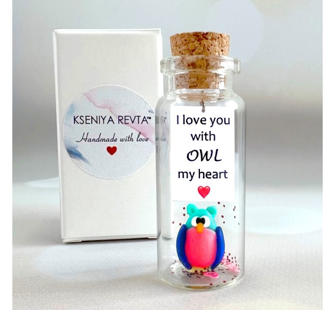 Funny Owl Gift For Boyfriend, Cute Anniversary Gift For Girlfriend, Owl Lover Gift, Exquisite Gift For Her