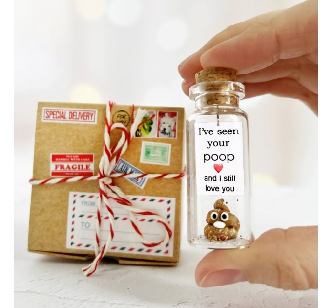 Funny Gift for Husband and Wife - Romantic Gifts for Girlfriend and Boyfriend - Unique Anniversary Presents Miniature Poop