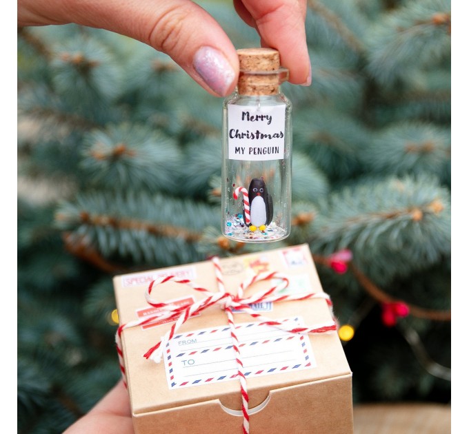 Secret santa gift for men Cute gift for boyfriend Funny secret santa gift Penguin gift Cute