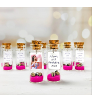 Sweet 16 favours with photo, Save the date birthday party favor, Mis quince favors message in a bottle, Quinceanera party keepsake for guest